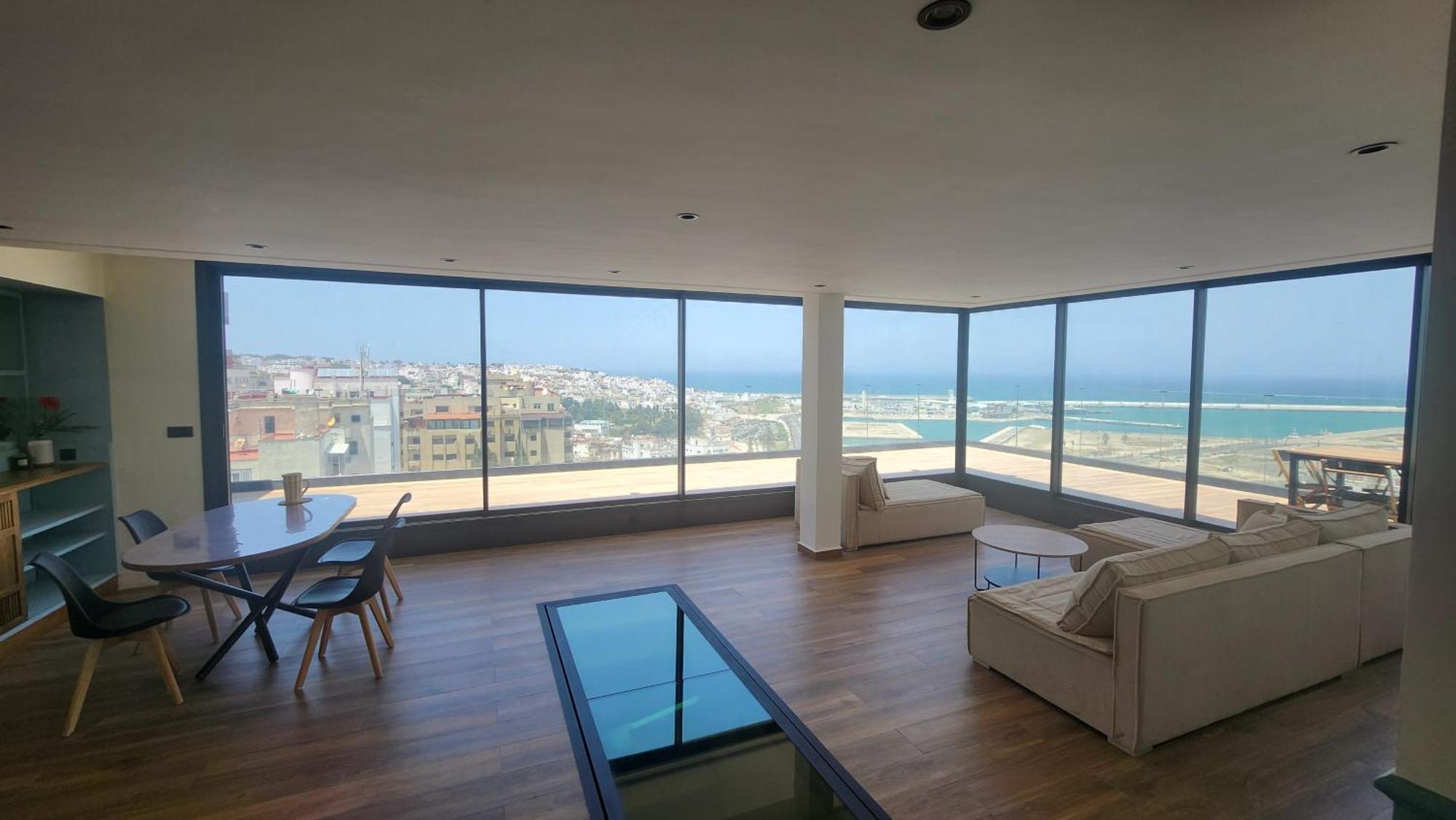 Magnifique Penthouse 160M2 Terrasse 90M2 Vue Mer Tangier Exterior photo