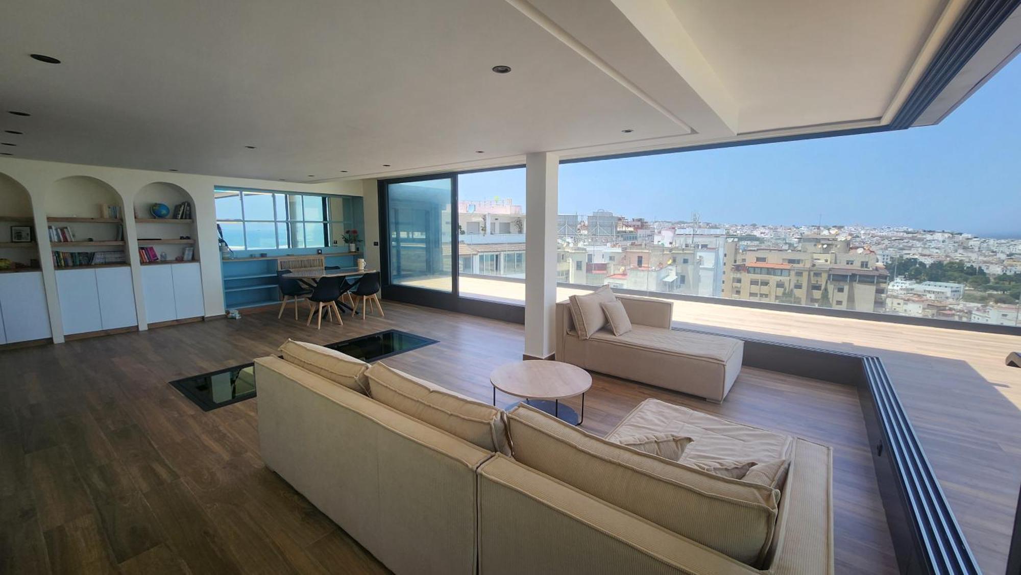 Magnifique Penthouse 160M2 Terrasse 90M2 Vue Mer Tangier Exterior photo