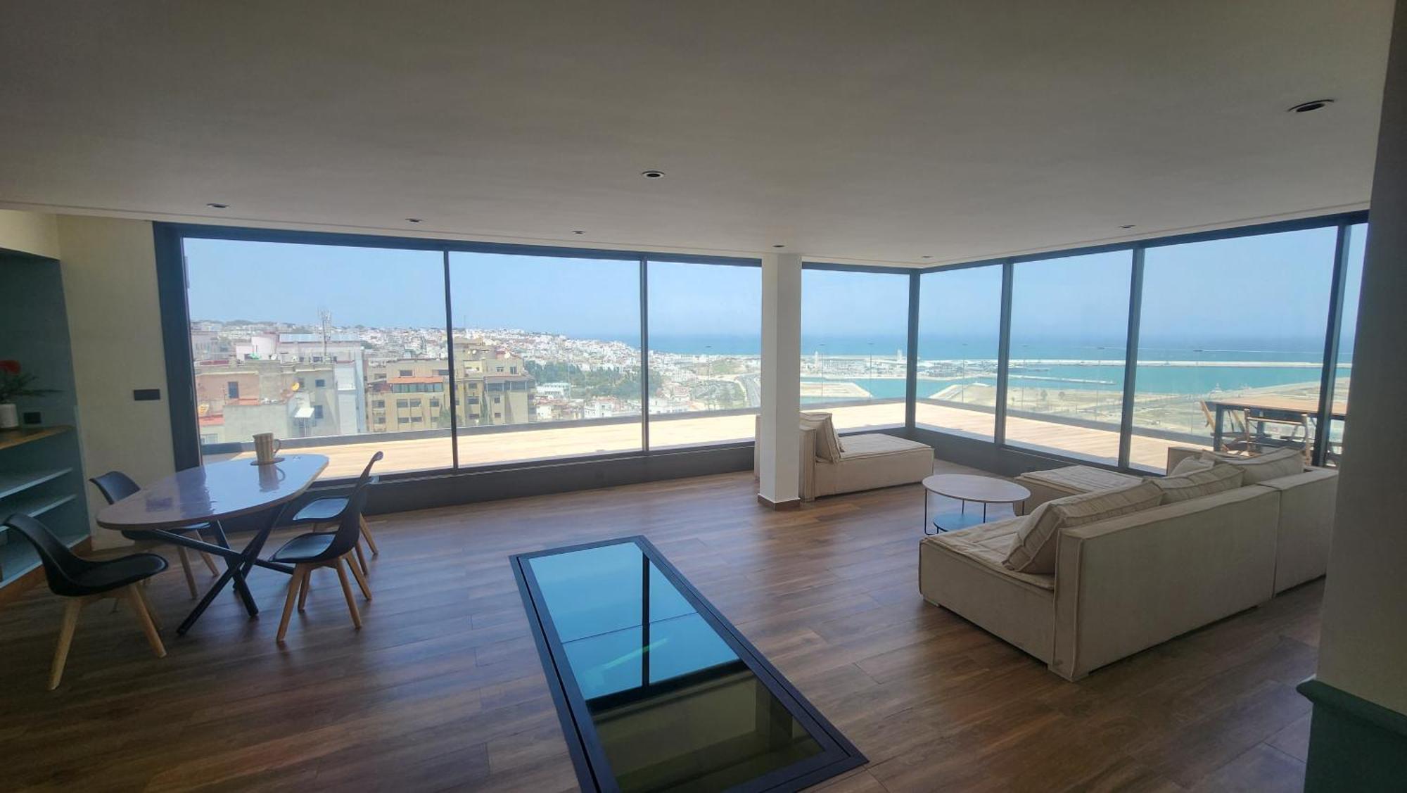 Magnifique Penthouse 160M2 Terrasse 90M2 Vue Mer Tangier Exterior photo