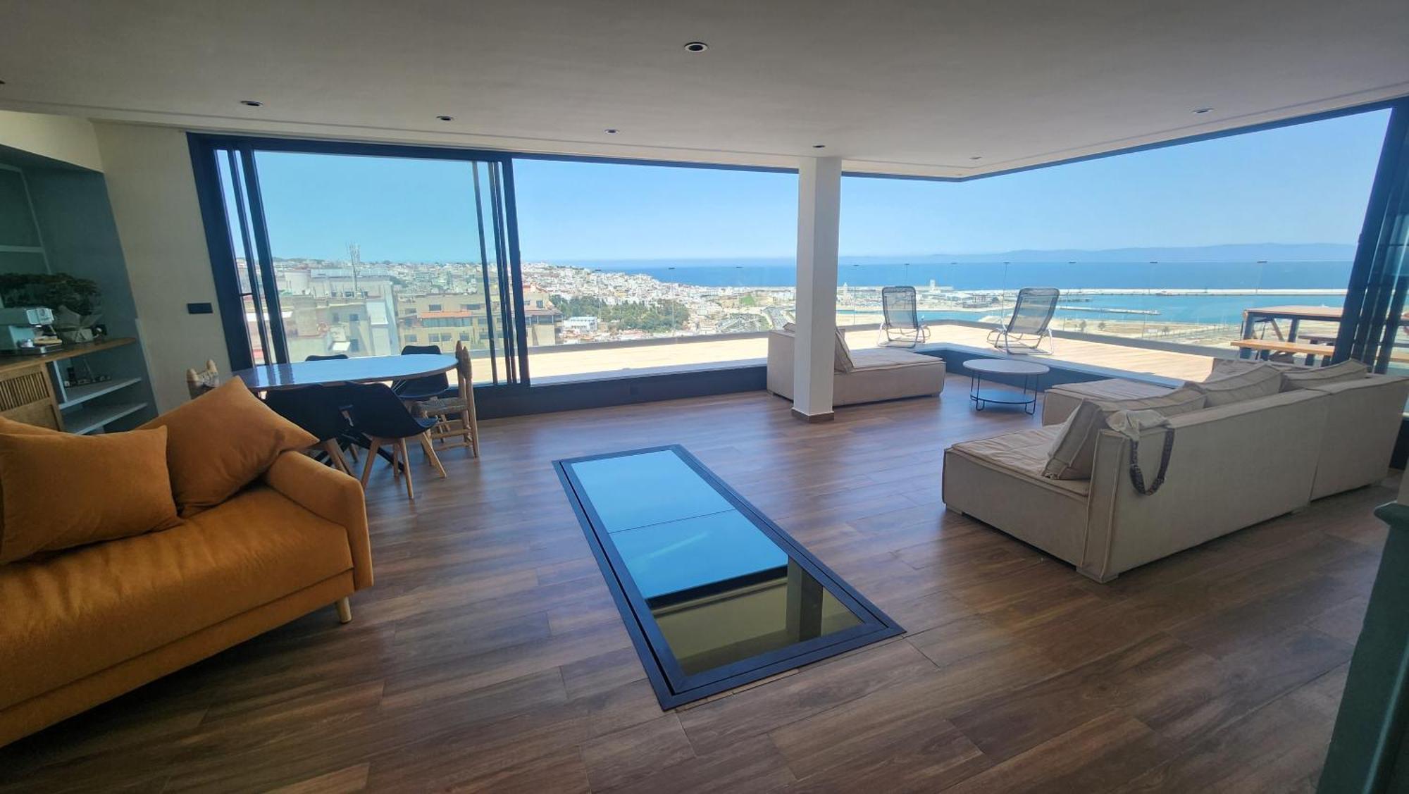 Magnifique Penthouse 160M2 Terrasse 90M2 Vue Mer Tangier Exterior photo