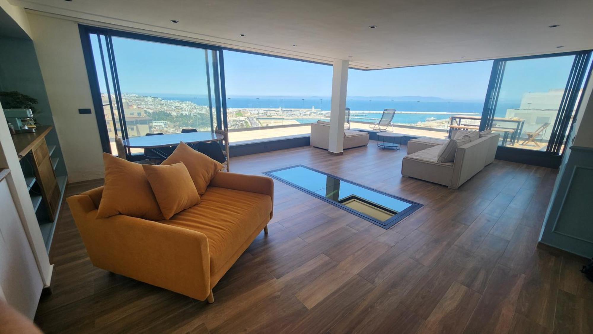 Magnifique Penthouse 160M2 Terrasse 90M2 Vue Mer Tangier Exterior photo